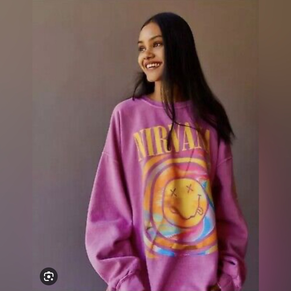 Urban Outfitters Purple Nirvana Sweatshirt
